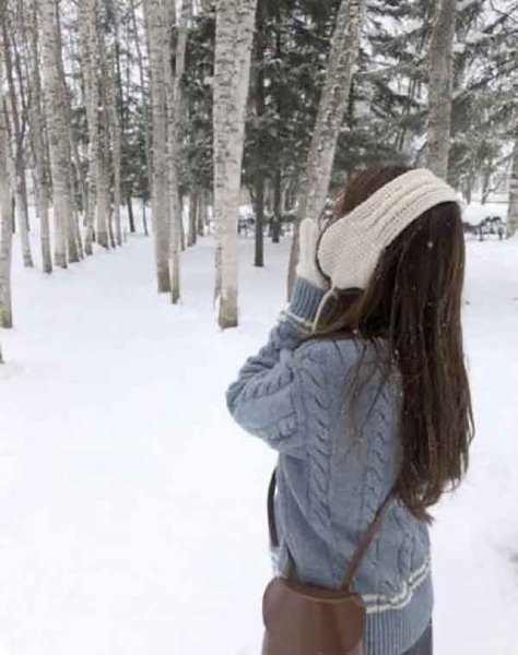  پروفایل برفی دخترانه