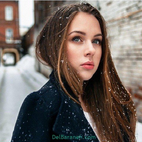  عکس دخـتر ایرانی در برف برای پروفایـل