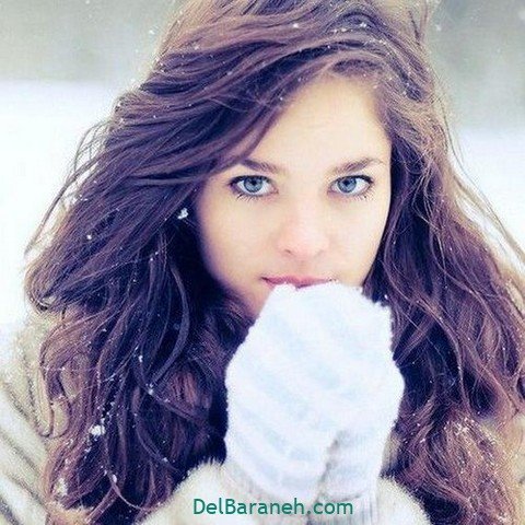  عکس دخـتر ایرانی در برف برای پروفایـل