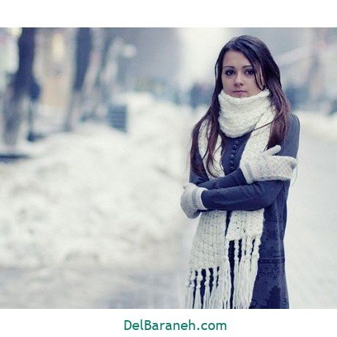  عکس دخـتر ایرانی در برف برای پروفایـل