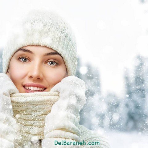  عکس دخـتر ایرانی در برف برای پروفایـل