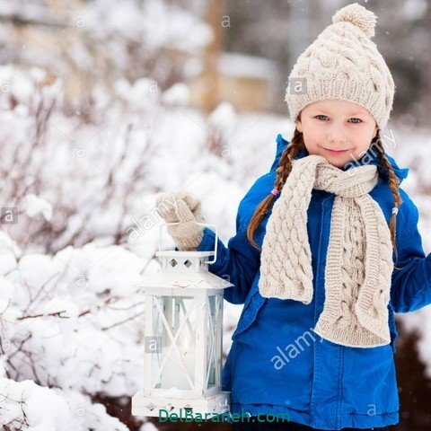  عکس دخـتر ایرانی در برف برای پروفایـل