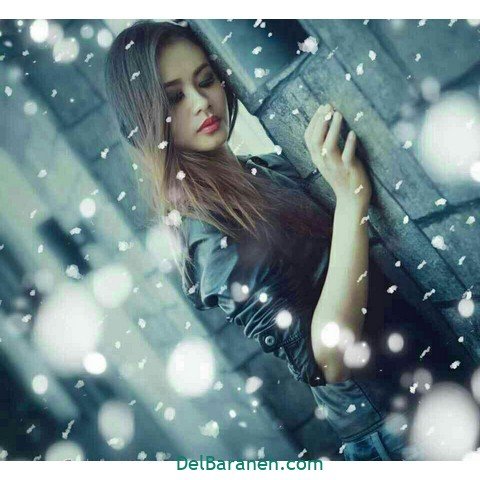  عکس دخـتر ایرانی در برف برای پروفایـل