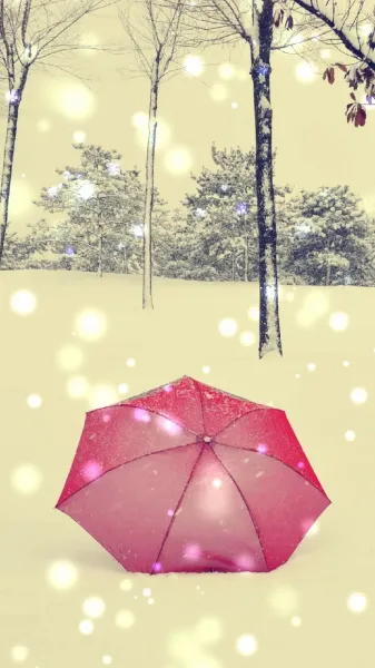  عکس دختر در بـرف برای پروفایل