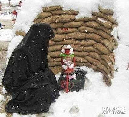  عکس دخـتر چادری در برف