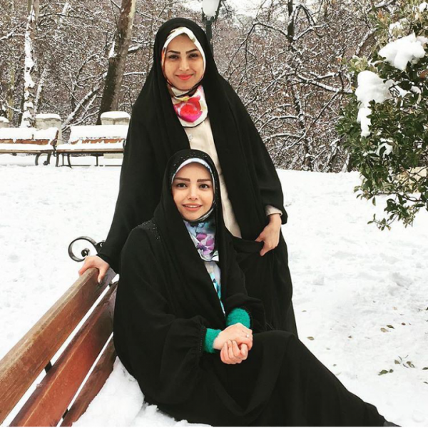  عکس دخـتر چادری در برف