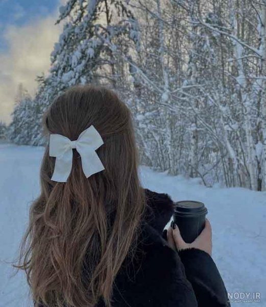  عکس دخـتر چادری در برف