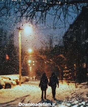  عکس دخـتر غمگین در برف