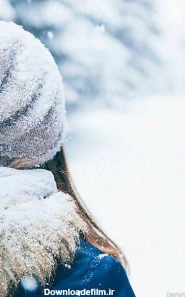 عکس دخـتر غمگین در برف