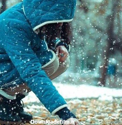  عکس دخـتر غمگین در برف