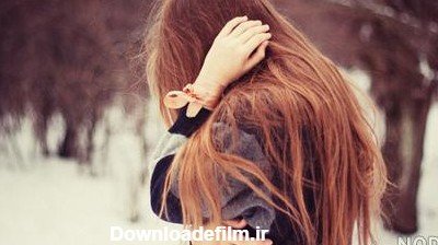  عکس دخـتر غمگین در برف