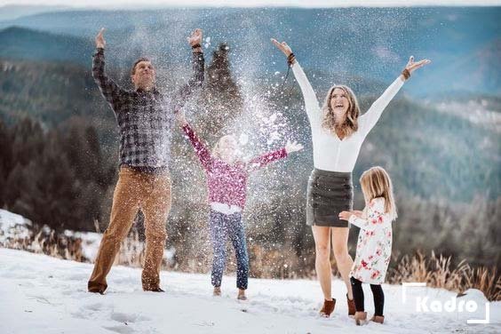  عکس تیپ زمستانی دخترانه برای برف بازی