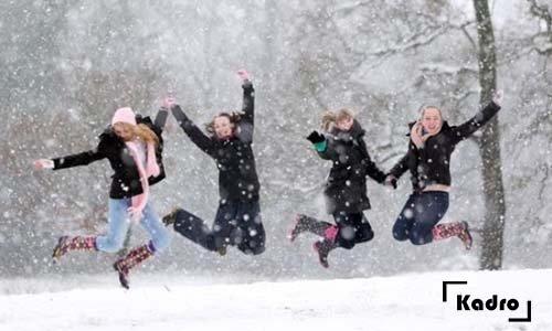  عکس تیپ زمستانی دخترانه برای برف بازی