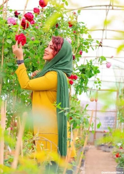  عکس دختری در باغ