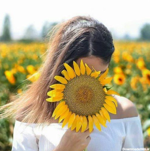  عکس دختری در باغ