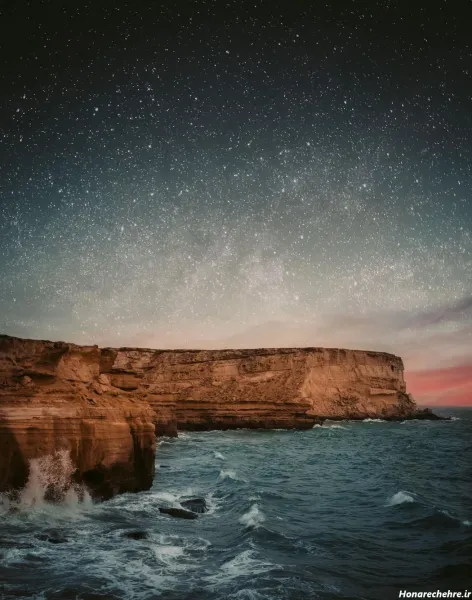  عکس دریا در شب زیبا