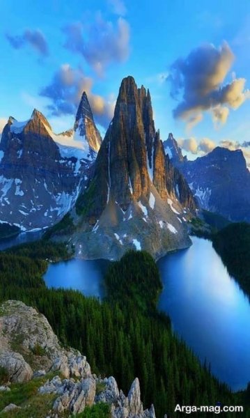  عکس منظره زیبا کوهی