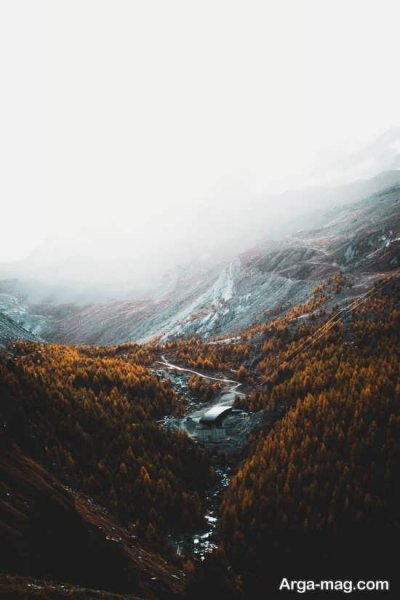 عکس منظره زیبا کوهی