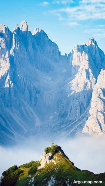  عکس منظره زیبا کوهی