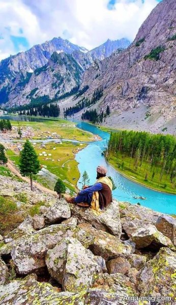  عکس منظره زیبا کوهی