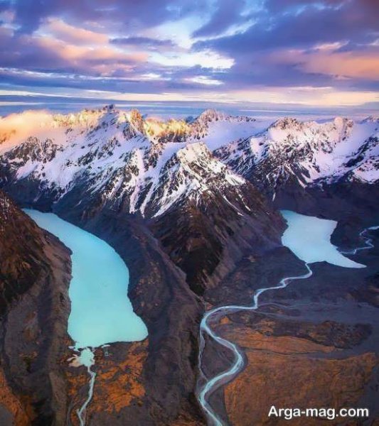  عکس منظره زیبا کوهی