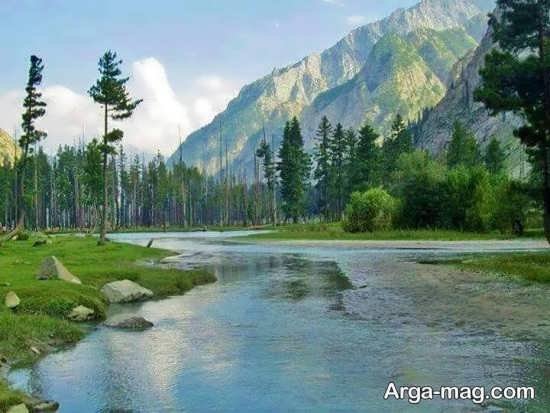  عکس منظره زیبا کوهی