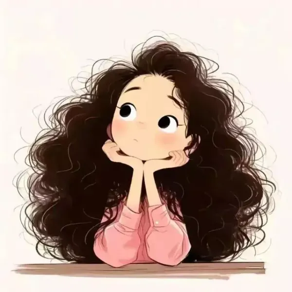 عکس دختر مو فرفری مشکی فانتزی