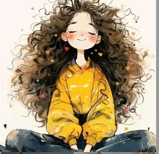  عکس دختر مو فرفری مشکی فانتزی