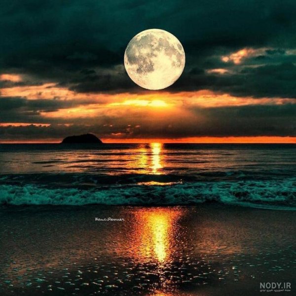  عکس دریا در شب برای پروفایل