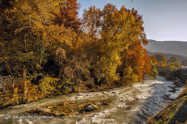  عکس جاده چالوس در پاییز