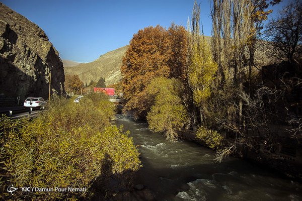  عکس جاده چالوس در پاییز