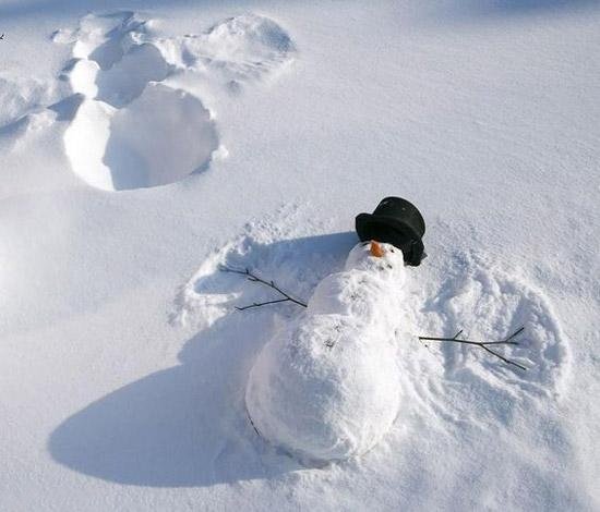  منظره زیبای برفی