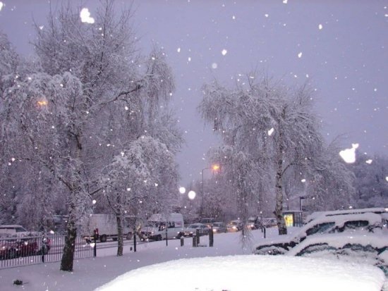 عکس منظره برفی