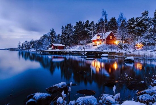  عکس منظره برفی