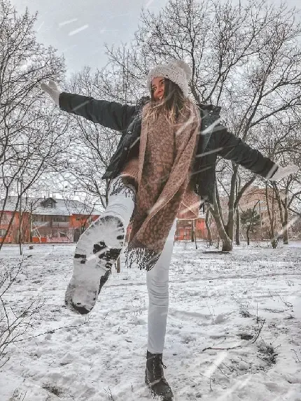  پروفایل زمستونی دخترانه لاکچری