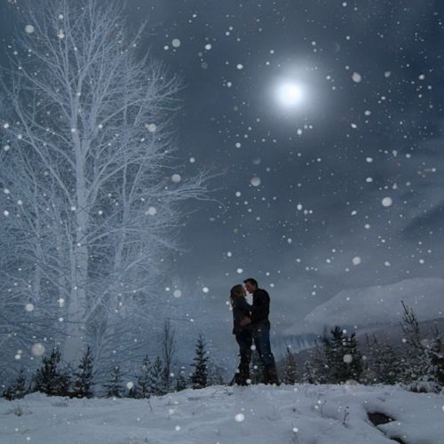  عکس برف در شب دخترانه