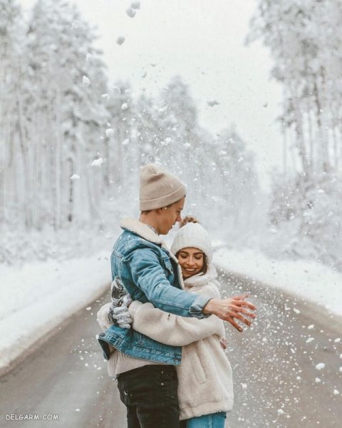  عکس زمستان عاشقانه