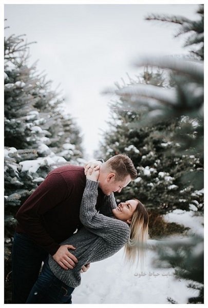  عکس رمانتیک برفی
