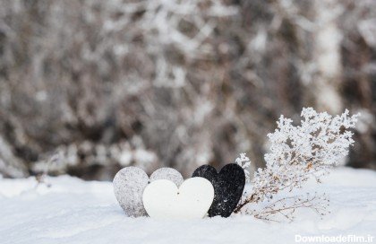  عکس دونفره عاشقانه زمستانی بدون متن