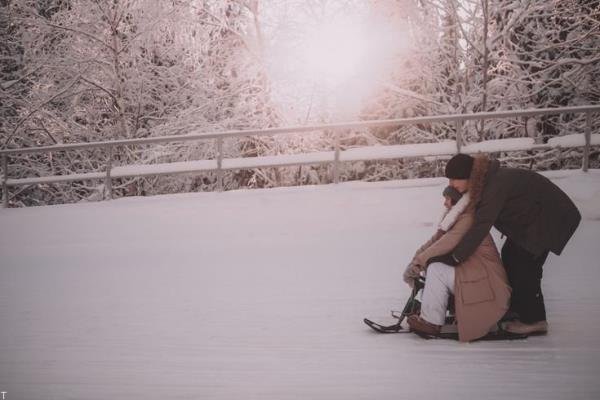  عکس عاشقانه زمستانی دختر و پسر
