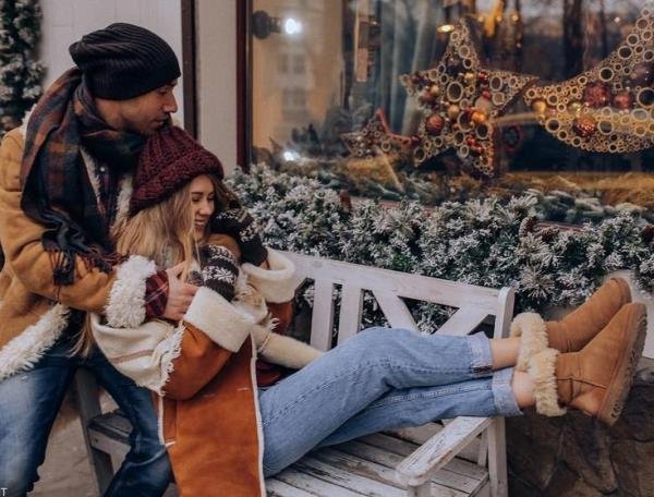  عکس عاشقانه زمستانی دختر و پسر