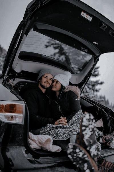  عکس عاشقانه زمستانی دختر و پسر