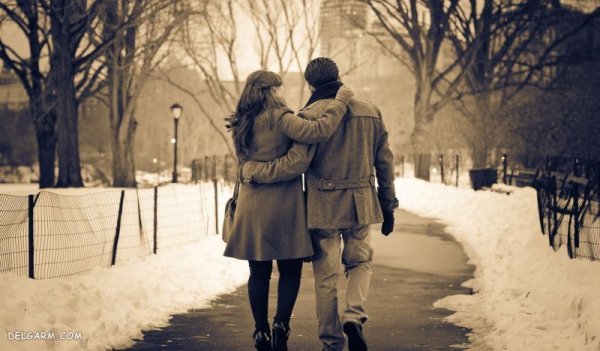  عکس زمستان عاشقانه برای پروفایل