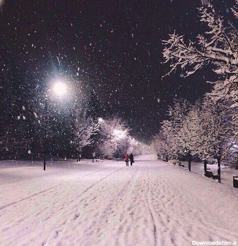  عکس شب برفی برای پروفایل