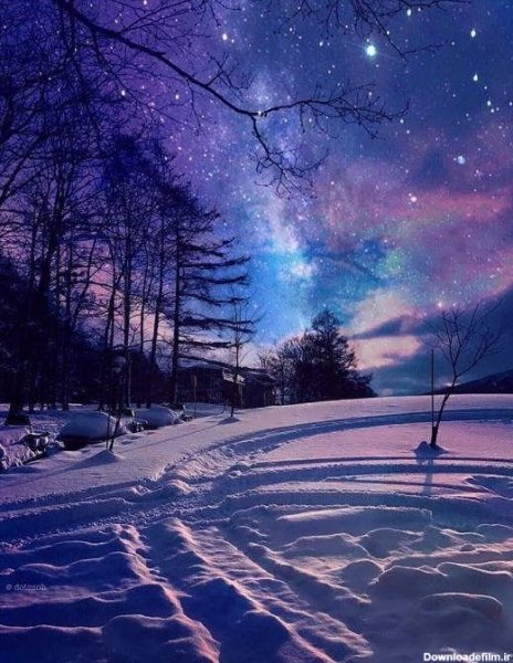  عکس شب برفی برای پروفایل