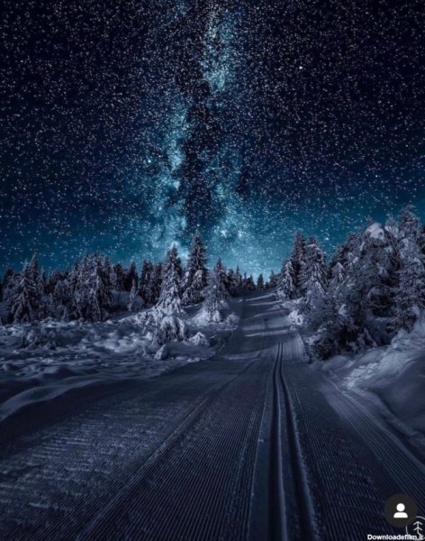  عکس شب برفی برای پروفایل
