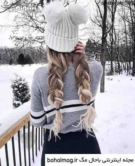  عکس دخترانه زمستانی