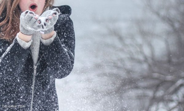  عکس دختر و پسر در برف