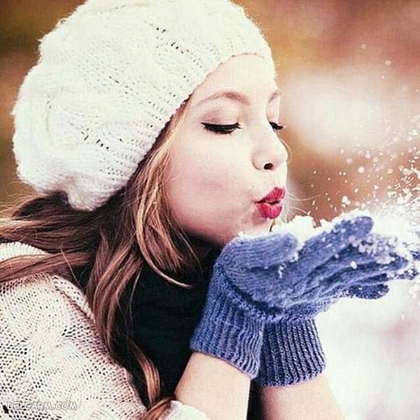  عکس دختر و پسر در برف