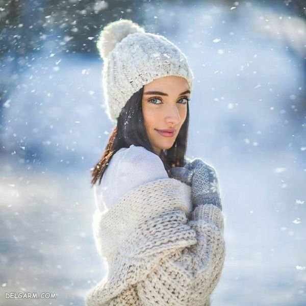  عکس دختر و پسر در برف